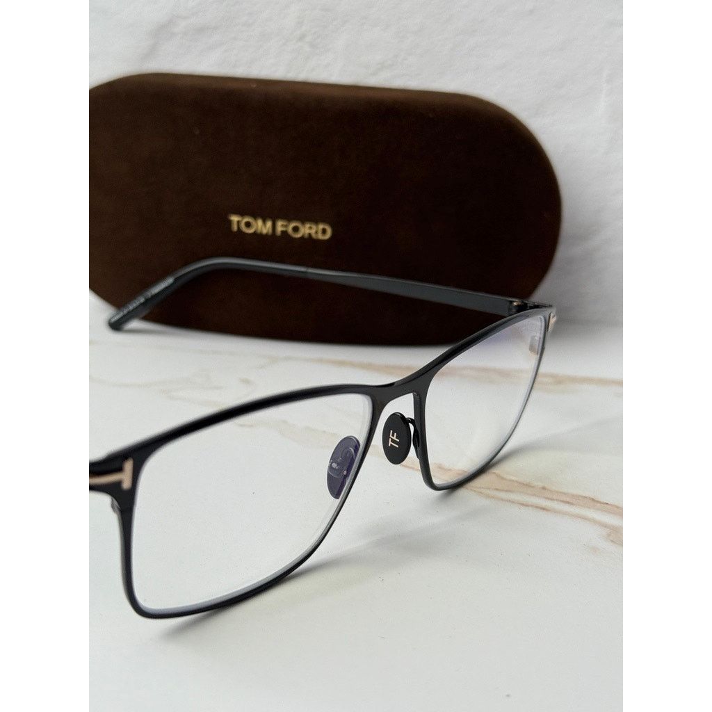 Tom Ford NEW Tom Ford FT5935-B Bluelight Frames in Gunmetal Titanium Size ONE SIZE - 5 Thumbnail