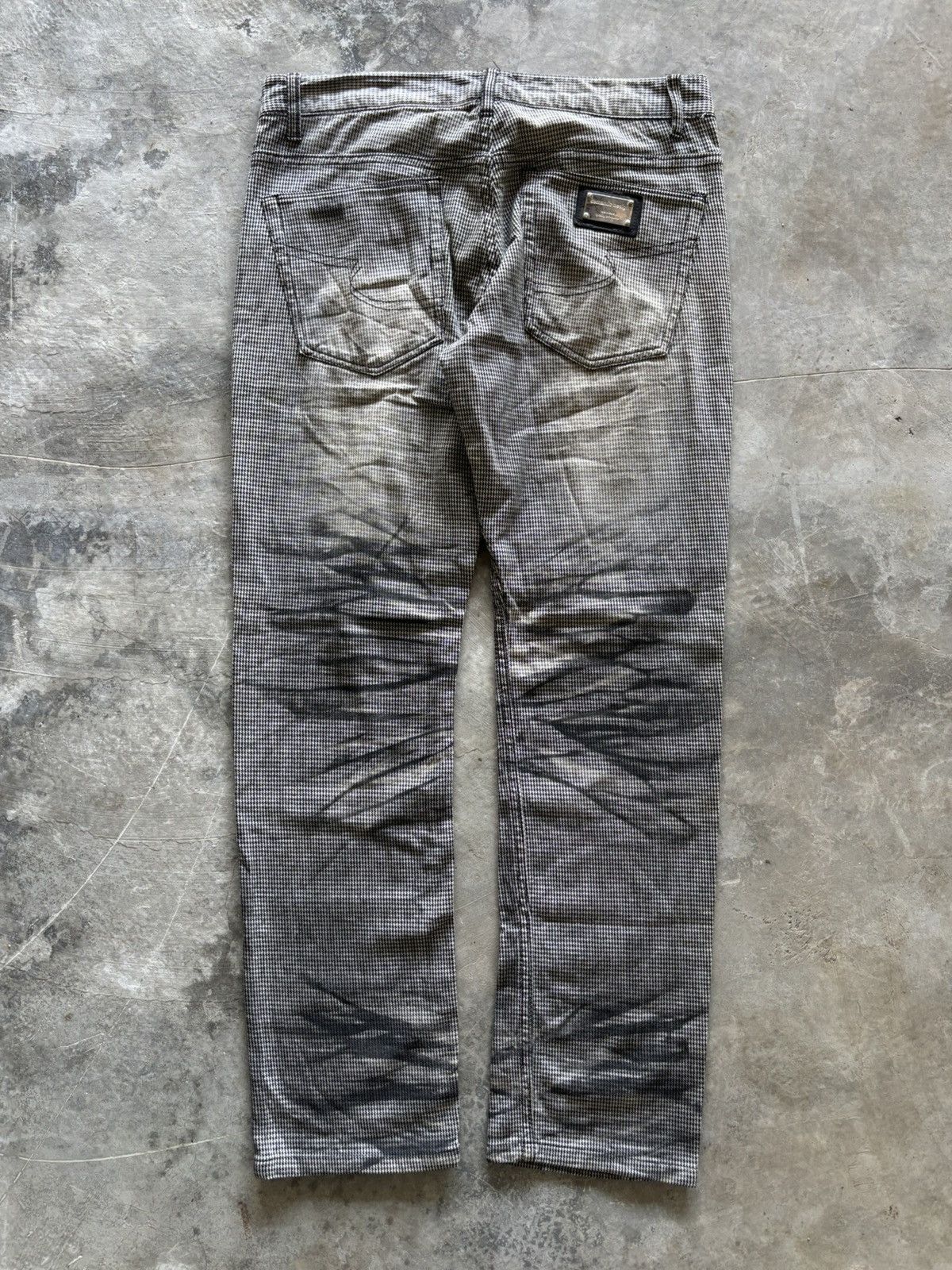20471120 × Hysteric Glamour × semanticdesign SEMANTIC DESIGN WAXED WHISKERED PUNK STUDDED SKULL GOTHIC Size US 33 - 11 Thumbnail