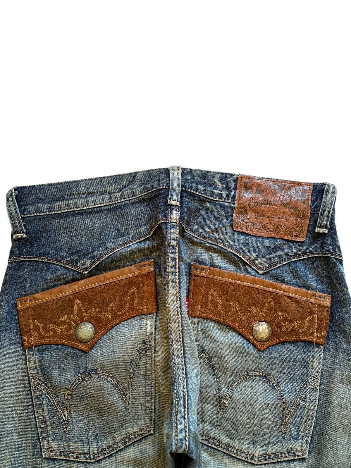 Edwin × Japanese Brand Exclusive Vintage Edwin Japan Mud Wash Distress Loose Jeans Size US 35 - 8 Thumbnail