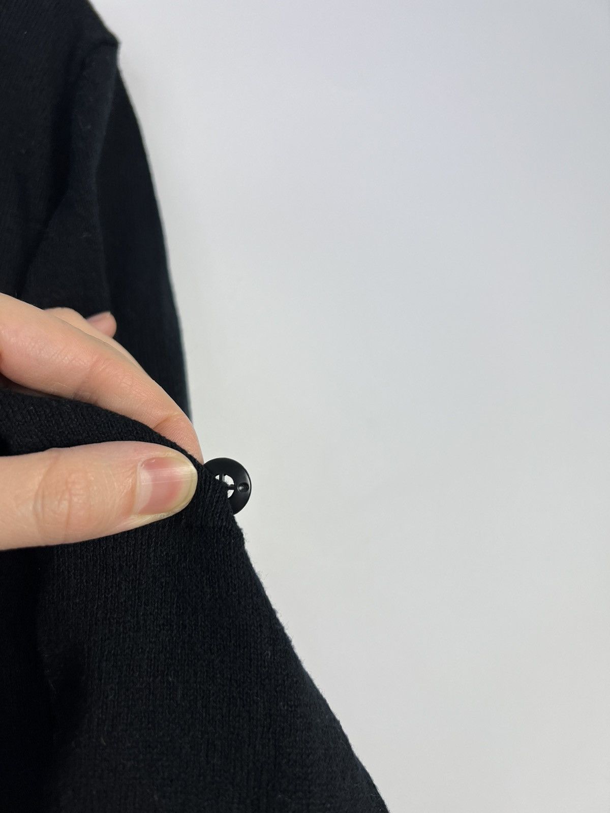 Stone Island Stone Island Black 100% Cotton Sweater Without Flap Size US L / EU 52-54 / 3 - 4 Thumbnail