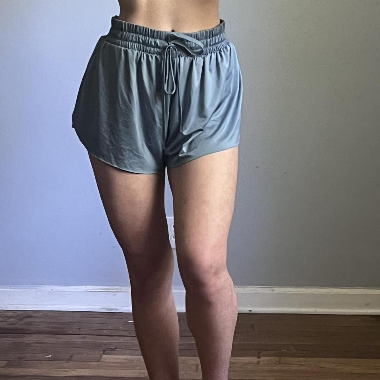 Other Slate blue flowy layered running shorts Size 32" / US 10 / IT 46 - 3 Thumbnail