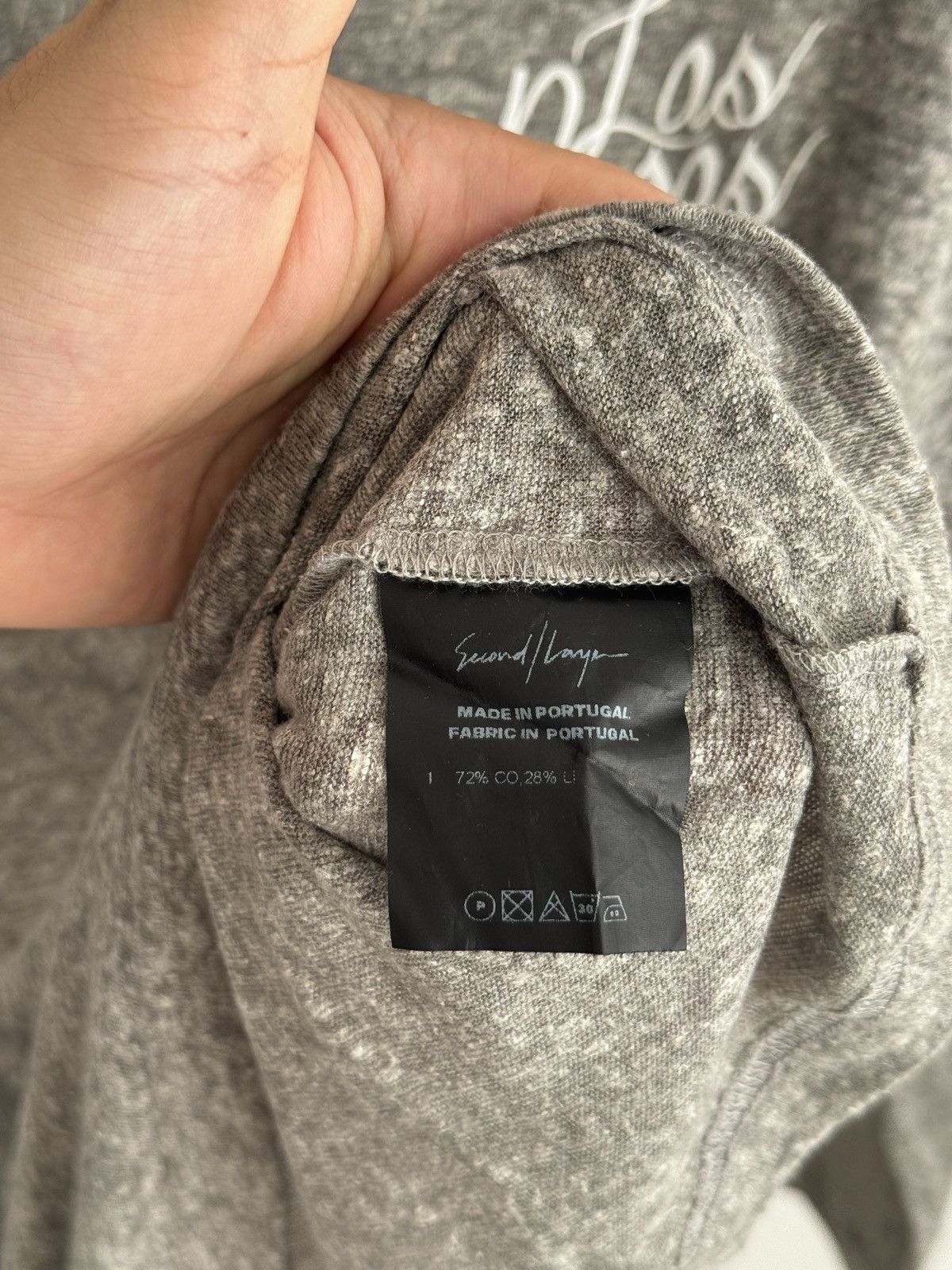 Second/Layer Las Rosas Long Sleeve Tee in Grey Melange Size US S / EU 44-46 / 1 - 3 Thumbnail