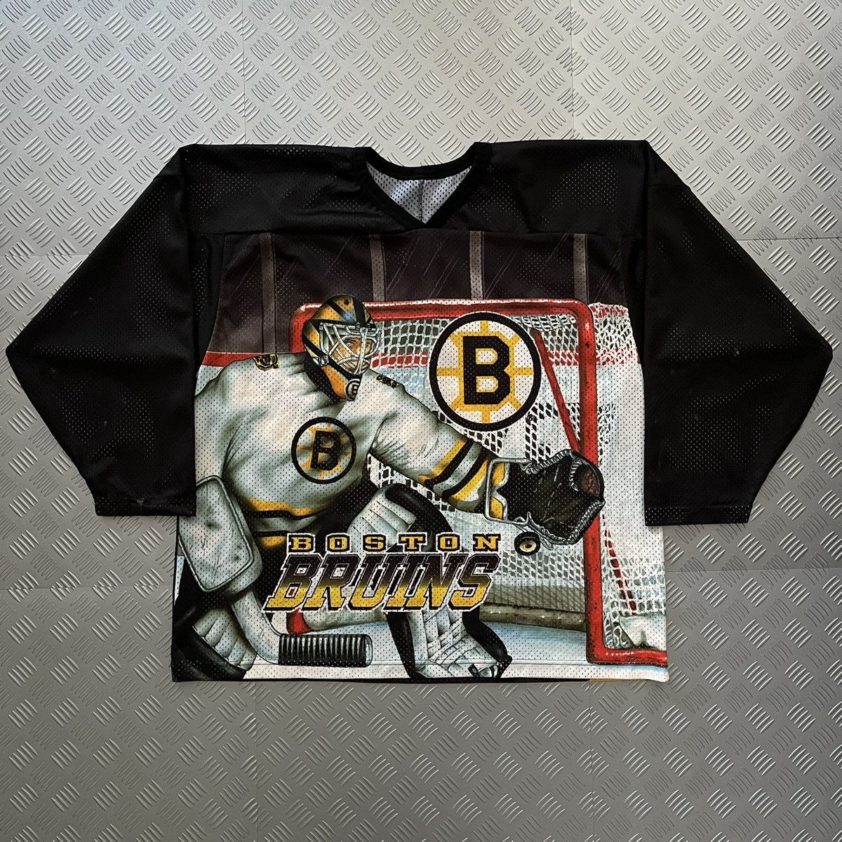 Ccm Vintage 90s CCM NHL Boston Bruins Goalie OVP Hockey Jersey Size US M / EU 48-50 / 2 - 1 Thumbnail
