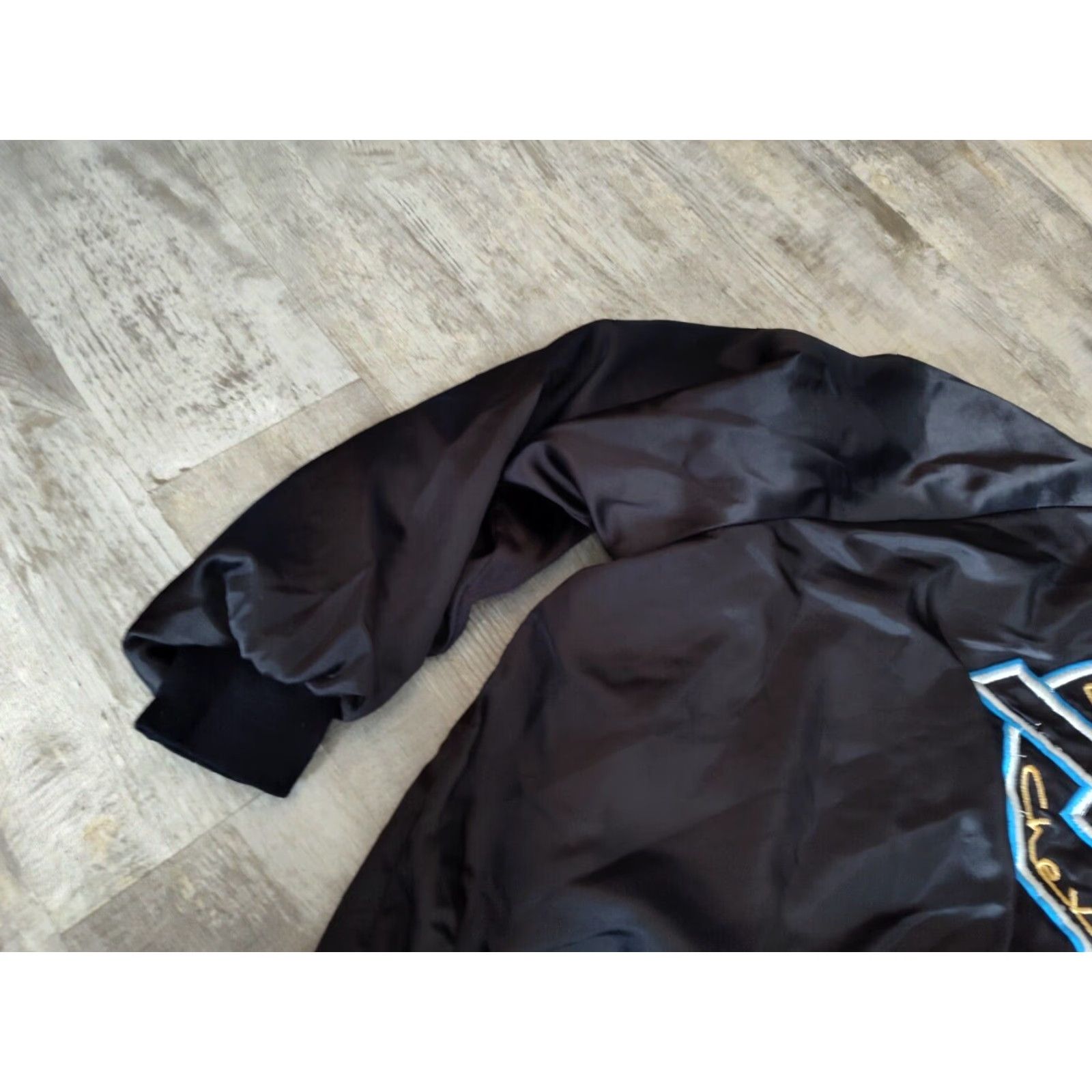 Vintage VINTAGE Westark Chevy Cars Satin Bomber Jacket Men 2XL Black Embroidered 90s USA Size US XXL / EU 58 / 5 - 5 Thumbnail