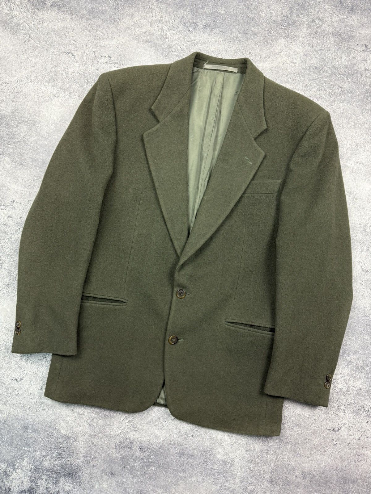 Yves Saint Laurent Vintage Yves Saint Laurent YSL Wool And Cashmere Blazer Size 48R - 3 Thumbnail