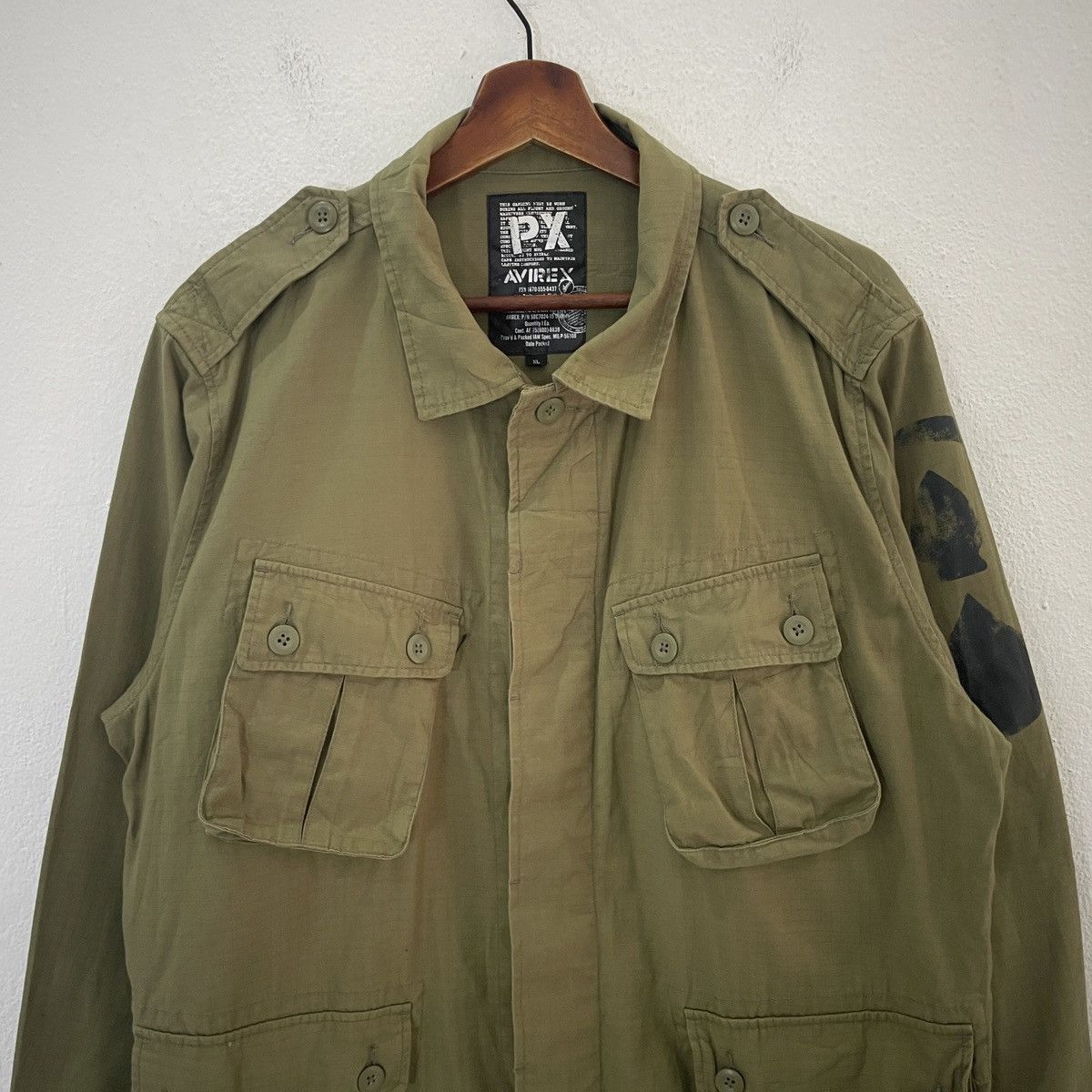 Avirex Vintage Y2k Avirex Military Big Logo Jacket Size US L / EU 52-54 / 3 - 11 Thumbnail