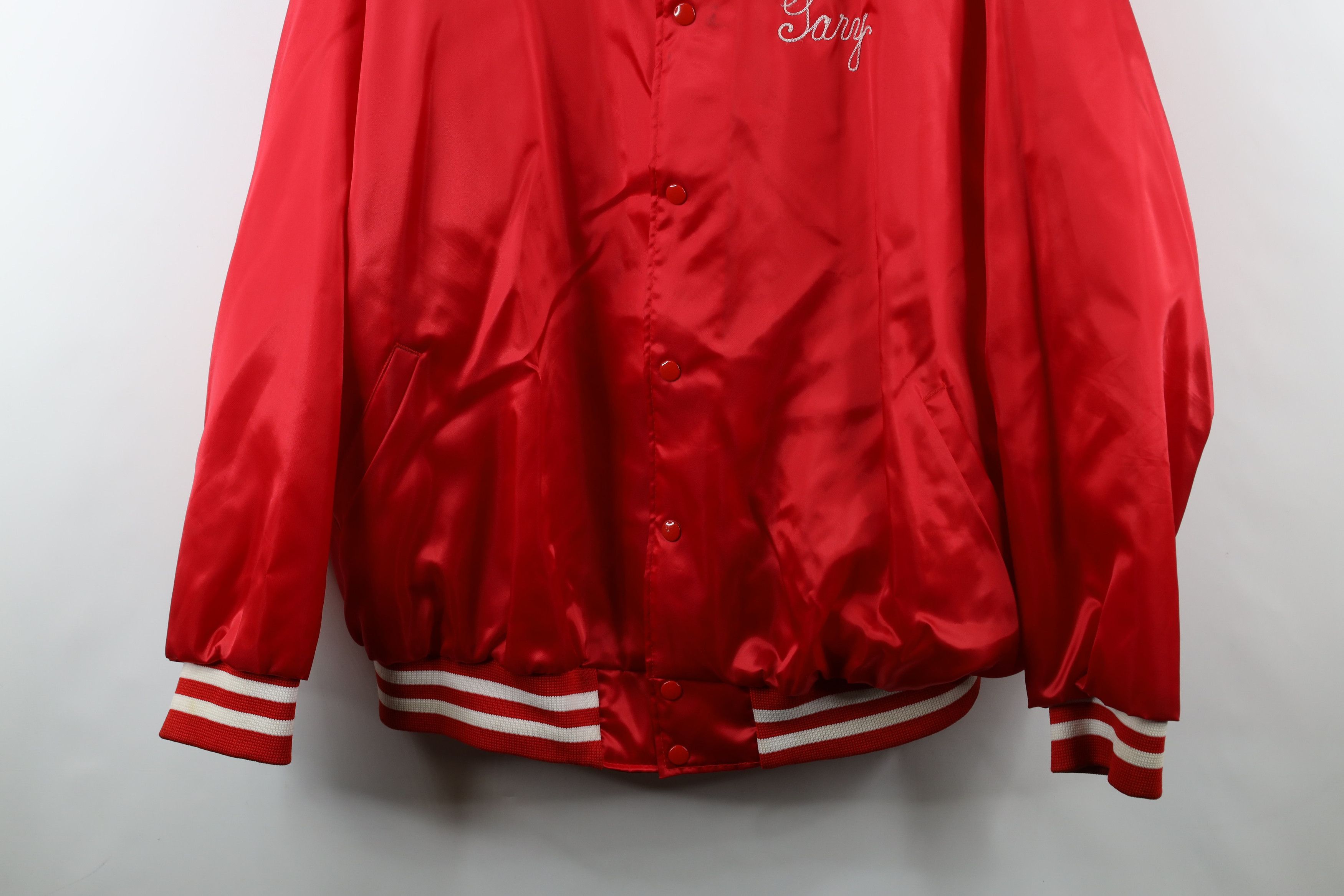 Vintage Vintage 70s 80s Glass Bowl Lanes Bowling Satin Bomber Jacket Size US XXL / EU 58 / 5 - 3 Thumbnail