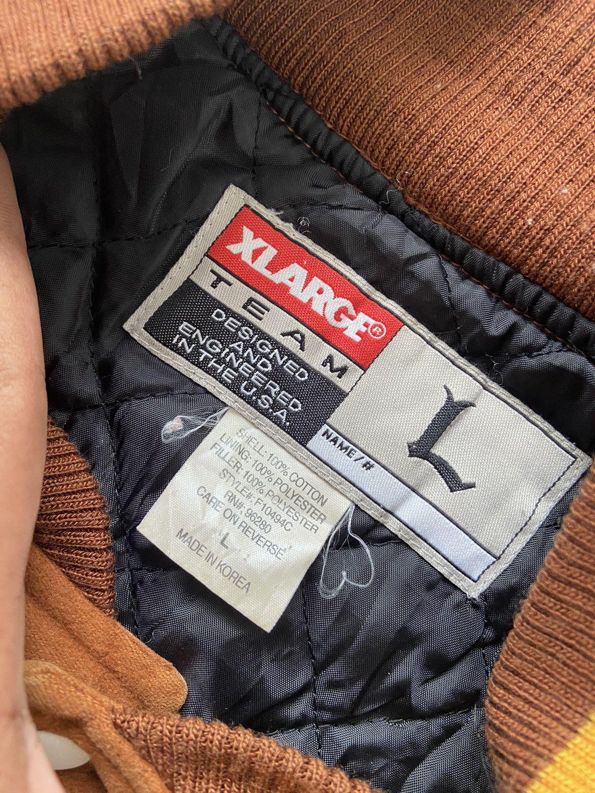 Xlarge Vintage 2000’s Xlarge Louis Vuitton Parody Moleskin Varsity Size US L / EU 52-54 / 3 - 9 Thumbnail