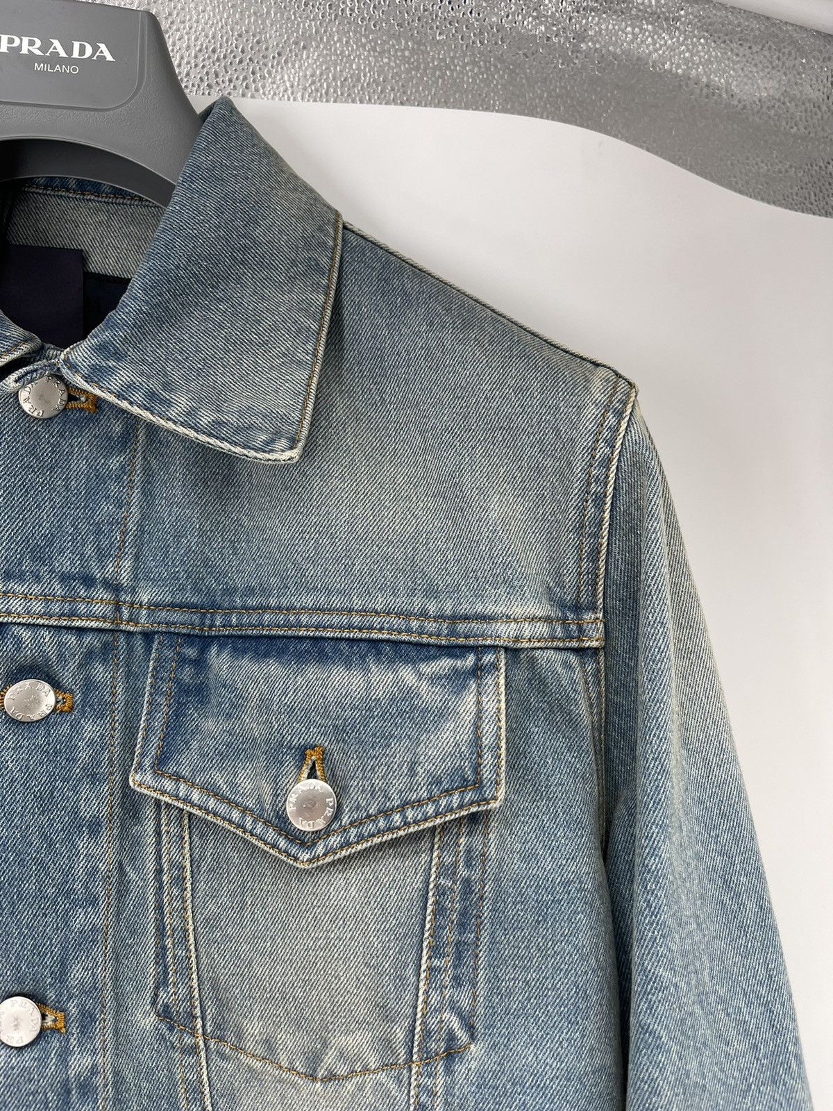 Prada Prada Denim Jacket Size M Size US M / EU 48-50 / 2 - 4 Thumbnail