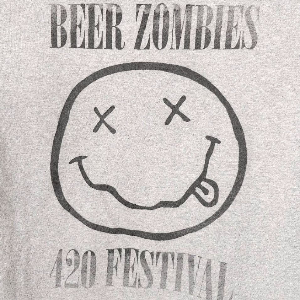Vintage Beer Zombies T Shirt Mens Large Gray Festival Las Vegas 420 Promotional Souvenir Craft Beer Theme Shirt Size US L / EU 52-54 / 3 - 5 Thumbnail