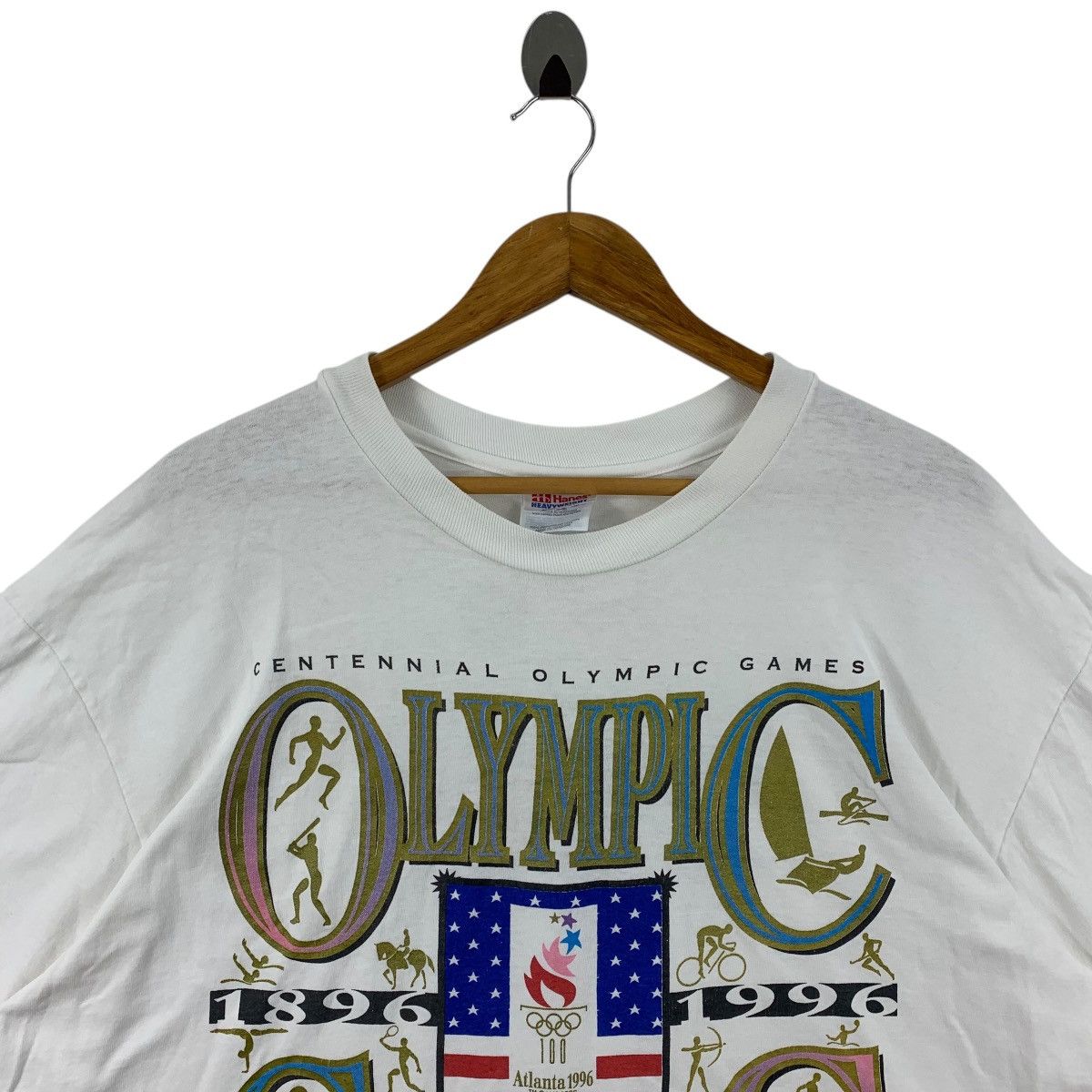 USA Olympics × Vintage Vintage OLYMPIC ATLANTA 1996 Men Tees Size US XL / EU 56 / 4 - 2 Thumbnail