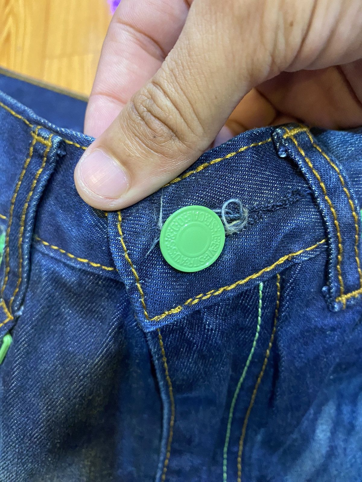 Fragment Design × Levi's RARE🔥LEVIS X FRAGMENT DESIGN PAINTER DENIM SHORT Size US 26 / EU 42 - 16 Thumbnail