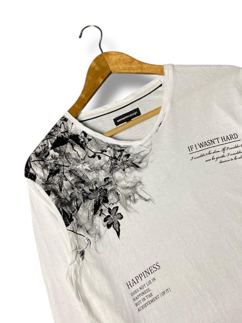 semanticdesign SemanticDesign Poem & Art Design Long Sleeve Shirt (142) Size US M / EU 48-50 / 2 - 5 Thumbnail