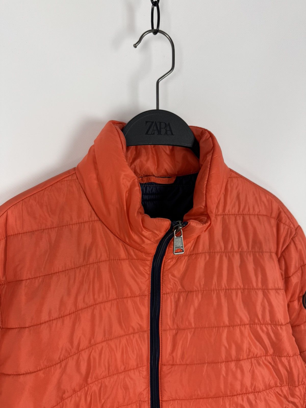 Napapijri Napapijri Quilted Orange Light Jacket Size US L / EU 52-54 / 3 - 3 Thumbnail