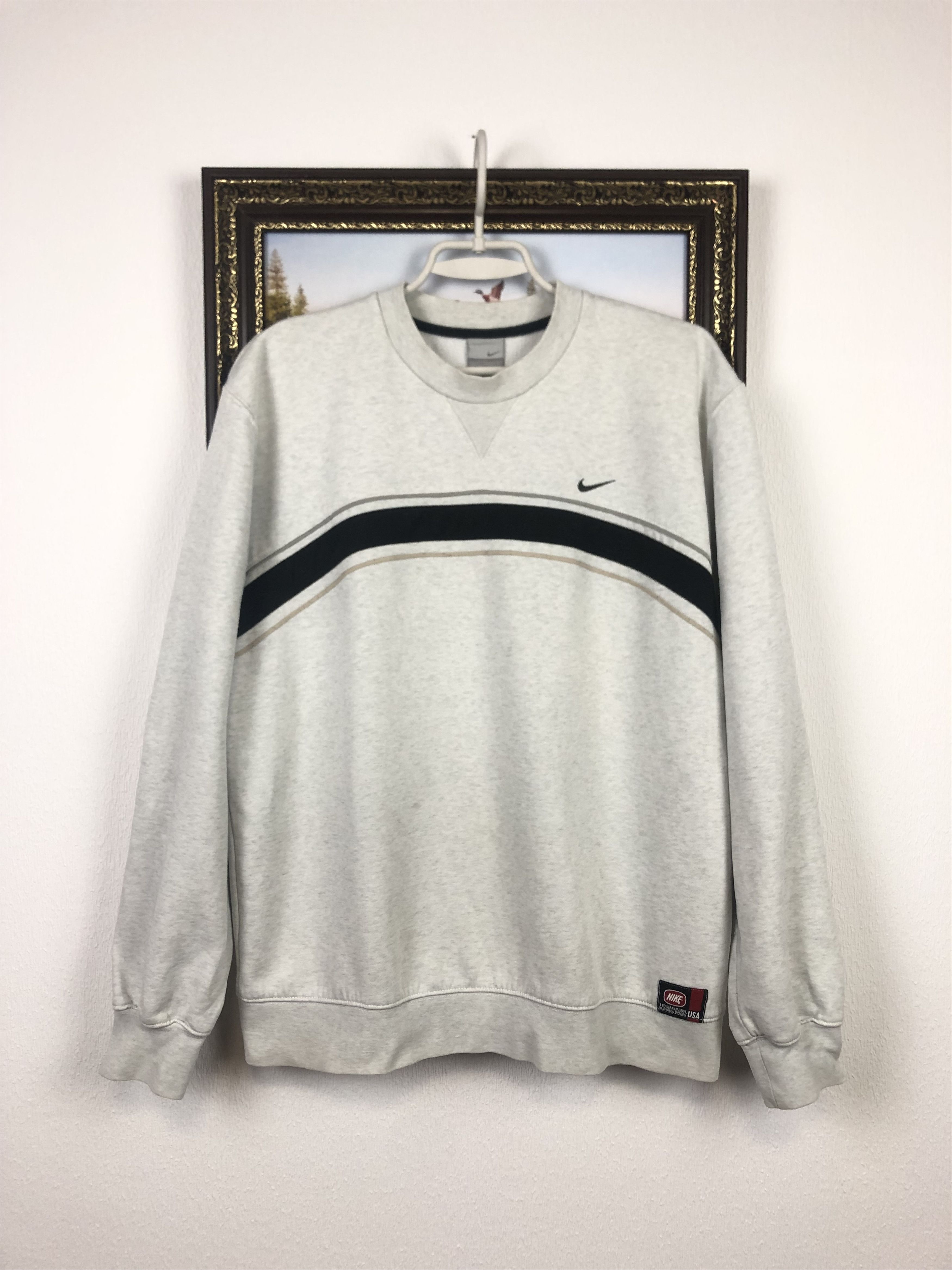 Nike Vintage Nike Sweatshirt Big Logo Swoosh Rare Hype Size US L / EU 52-54 / 3 - 4 Thumbnail