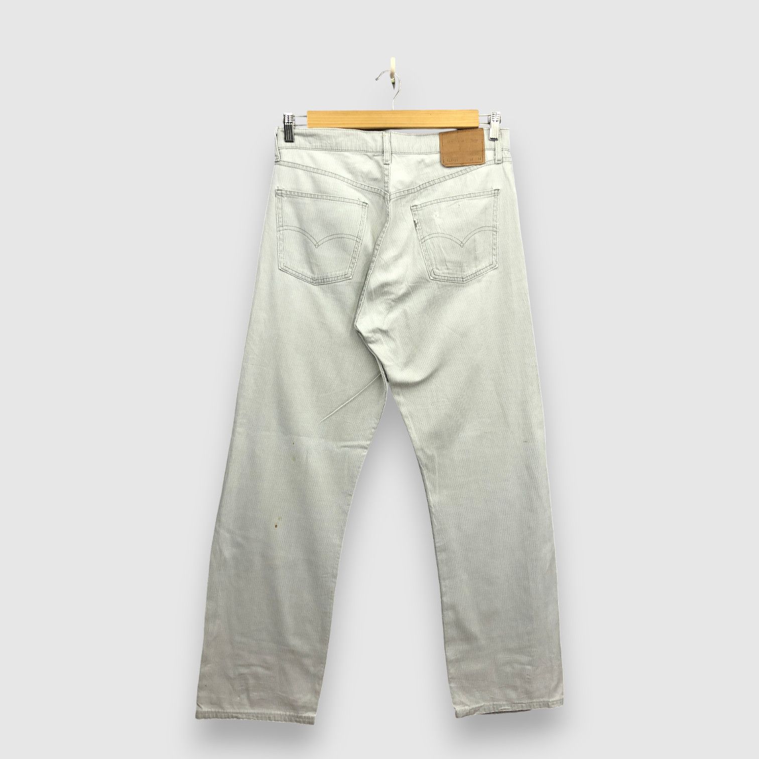 Levi's Vintage Levis 512 Corduroy Gray Jeans Faded Light Wash Denim Size US 32 / EU 48 - 2 Thumbnail
