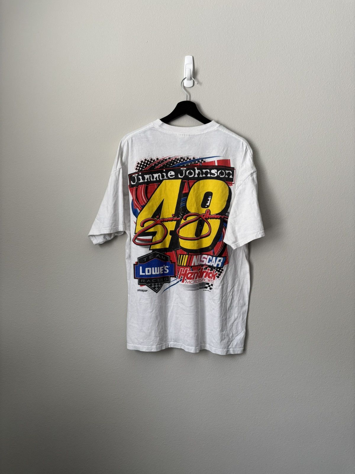 Vintage 2005 Jimmie Johnson NASCAR T-shirt Size US L / EU 52-54 / 3 - 2 Thumbnail