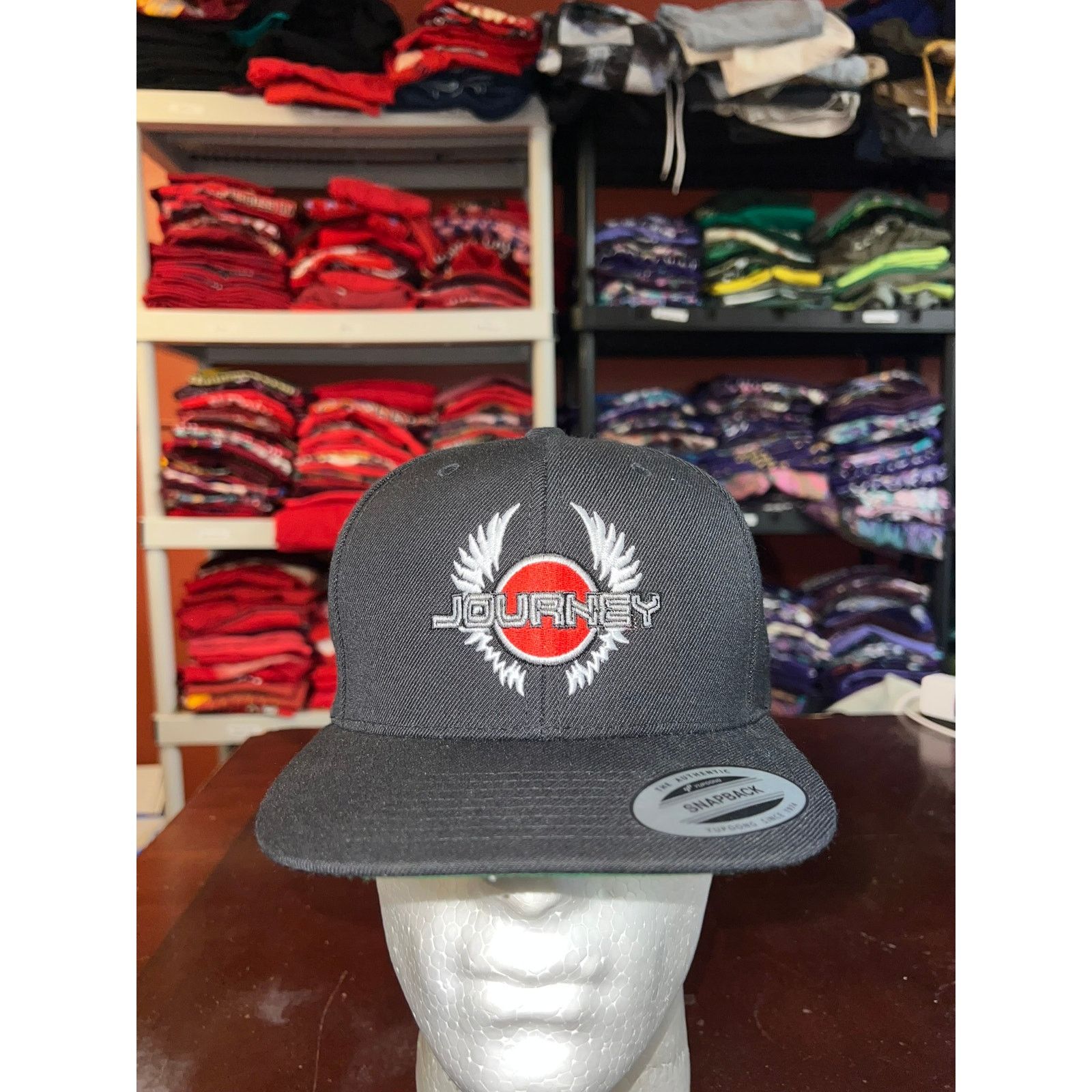Vintage Vintage Journey Band Hat Snapback Tour Concert Black Cap OS Size ONE SIZE - 1 Thumbnail