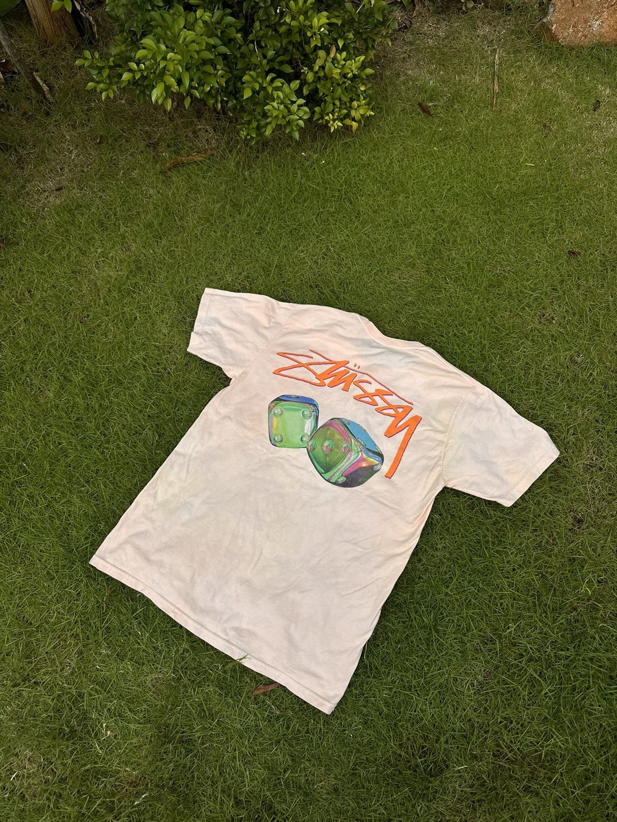 Stussy × Vintage STUSSY VINTAGE IRIDESCENT BIG LOGO STREETWEAR T-SHIRT Size US M / EU 48-50 / 2 - 1 Thumbnail
