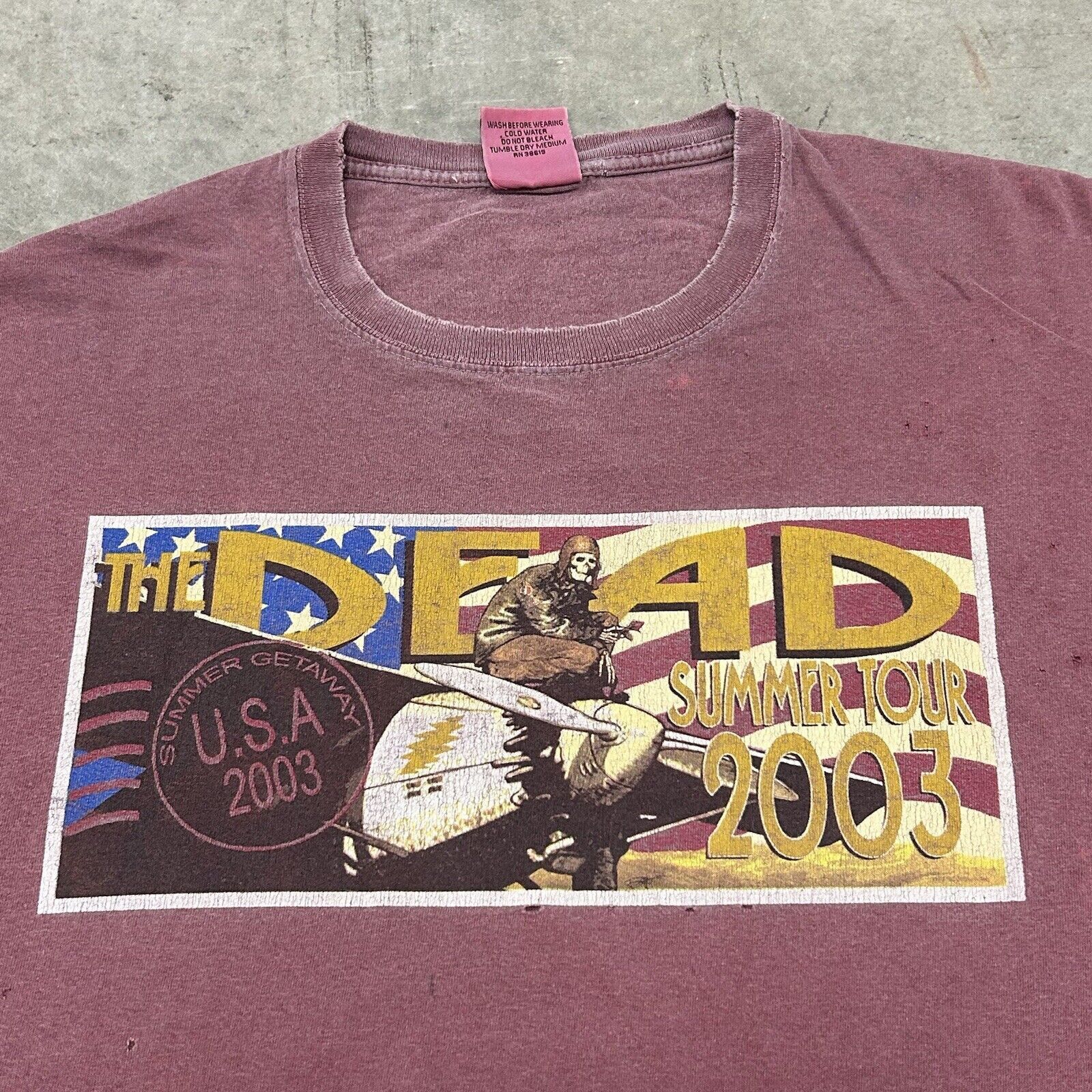 Band Tees × Grateful Dead × Vintage Vintage Grateful Dead Summer Tour 2003 T Shirt Size US L / EU 52-54 / 3 - 2 Thumbnail