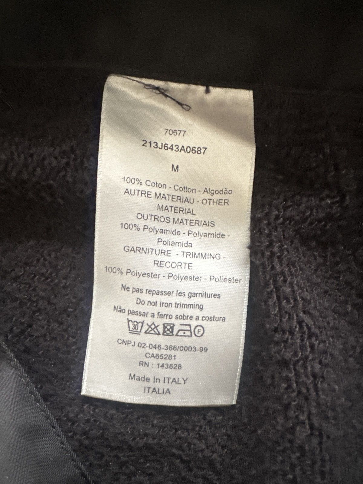 Dior × Sacai Dior x sacai Patch Side-Zip Sweatshirt Winter 2021 Hybrid Size US M / EU 48-50 / 2 - 13 Thumbnail