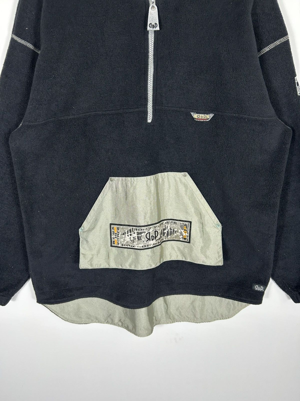 Japanese Brand ⚡️Vintage Roux Di Perfe Fleece Hoodies Half Zipper Sweatshirt Size US L / EU 52-54 / 3 - 5 Thumbnail