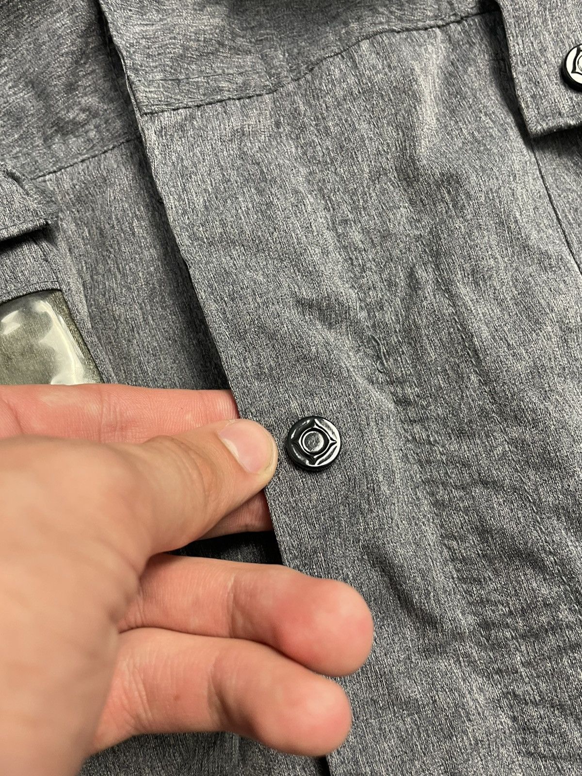MA.STRUM × Massimo Osti RARE! Ma.Strum Torch Jacket Hooded Gray Shimmer Size US XL / EU 56 / 4 - 5 Thumbnail