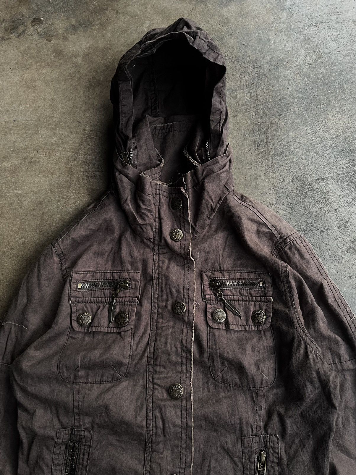 If Six Was Nine JAPANESE CORNFLAKE BONO GOA STYLE JACKET GOTHIC PUNK STYLE Size US S / EU 44-46 / 1 - 4 Thumbnail