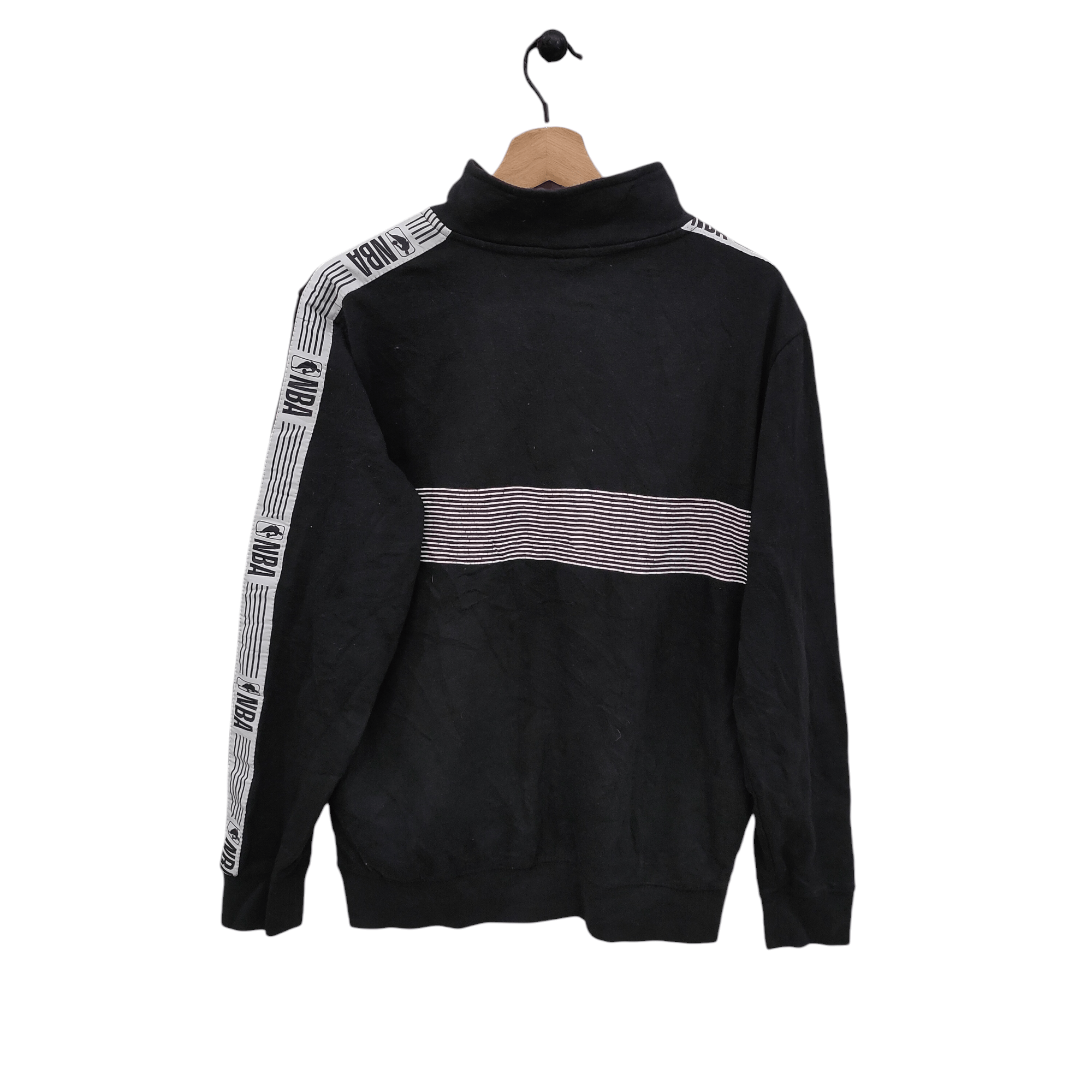 NBA 90s NBA Quarter Zip Sweatshirt Small Vintage Black Size US S / EU 44-46 / 1 - 2 Thumbnail