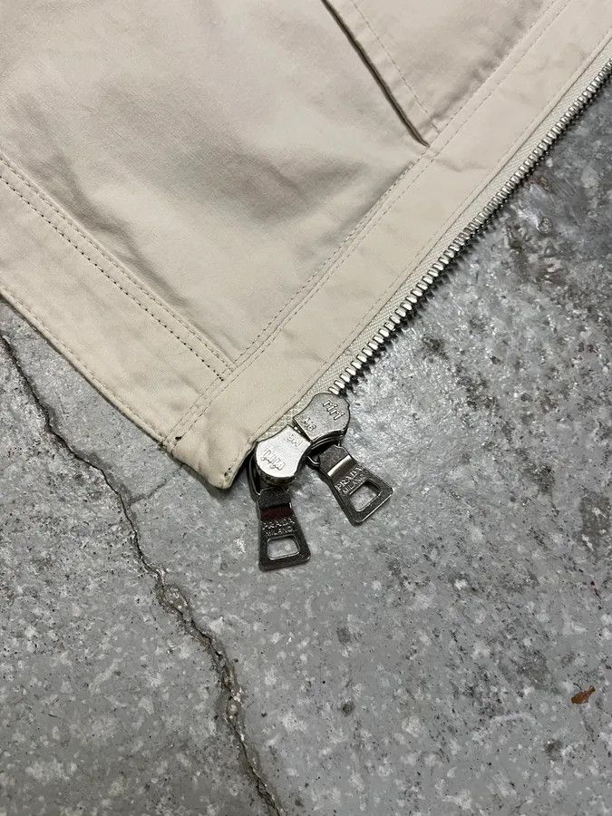 Designer × Prada × Vintage SS2002 Prada Beige Light Belted Zip-up Jacket Size US S / EU 44-46 / 1 - 10 Thumbnail