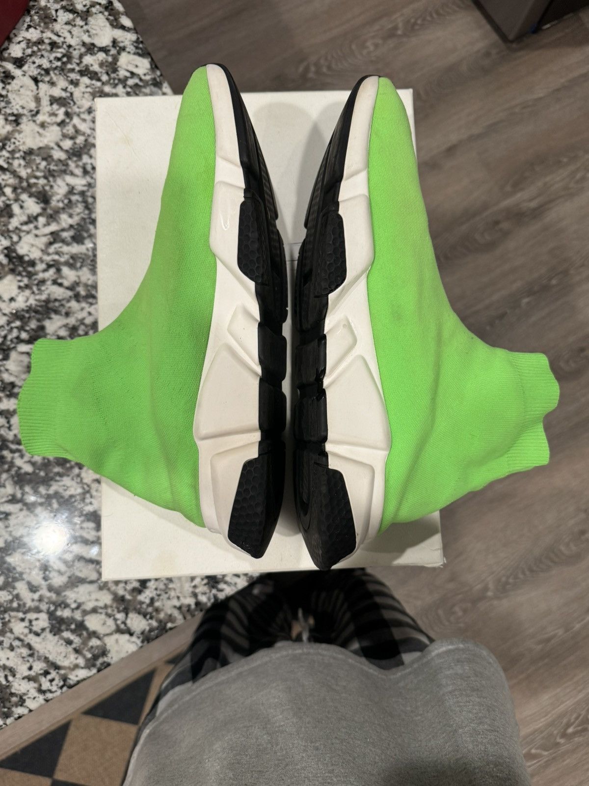 Balenciaga Balenciaga Speed Trainer Green Size US 11 / EU 44 - 4 Thumbnail