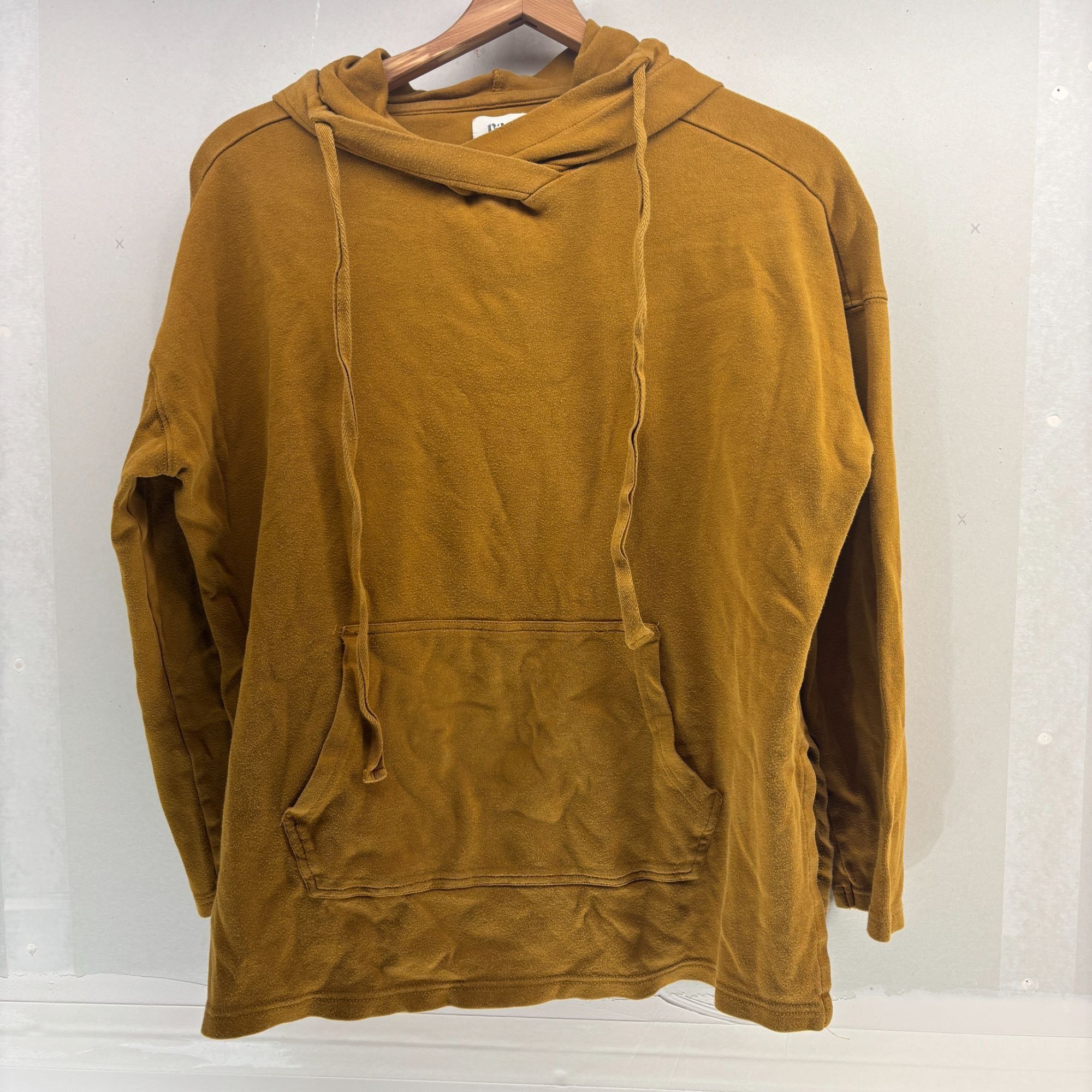 Vintage Pact Women's L Organic Cotton Mustard Hoodie Sweatshirt w/Si Size L / US 10 / IT 46 - 1 Thumbnail