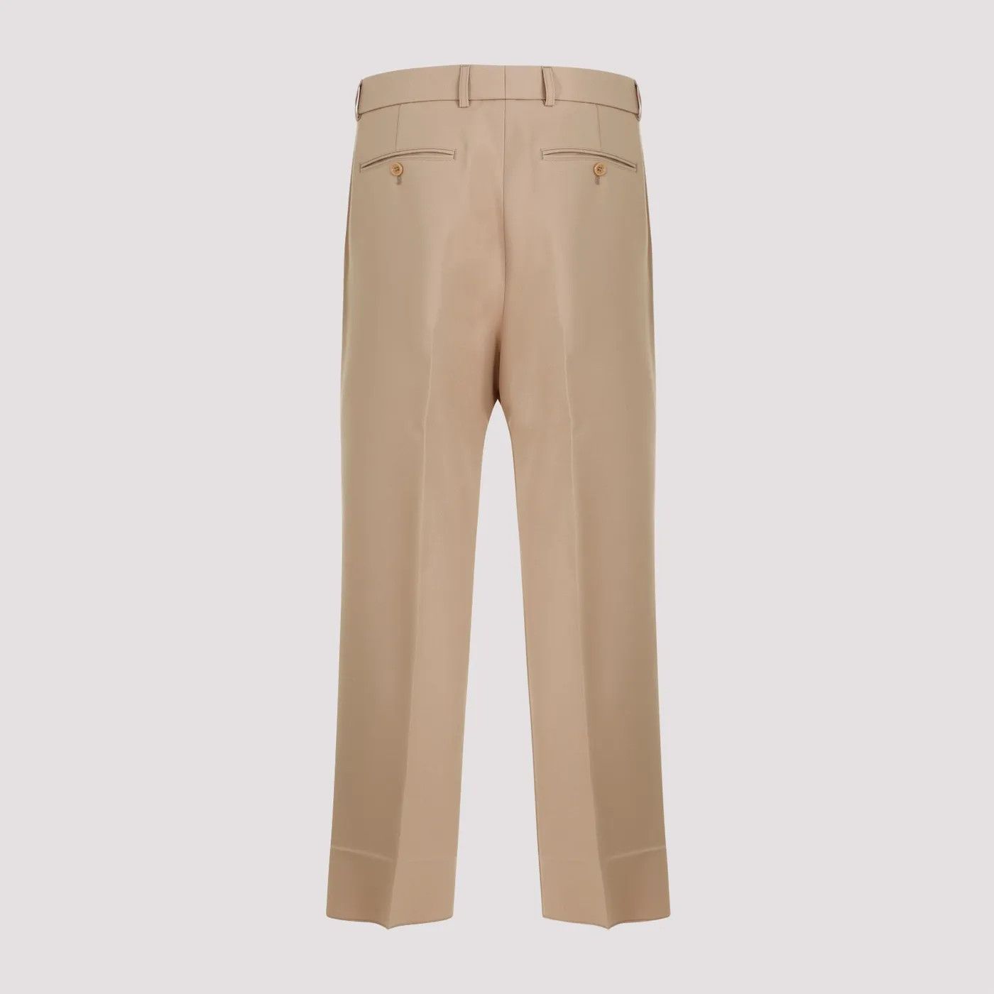 Gucci o1loc1c0925 Fluid Drill Pant With Web Detail in Brown Size US 38 / EU 54 - 2 Thumbnail