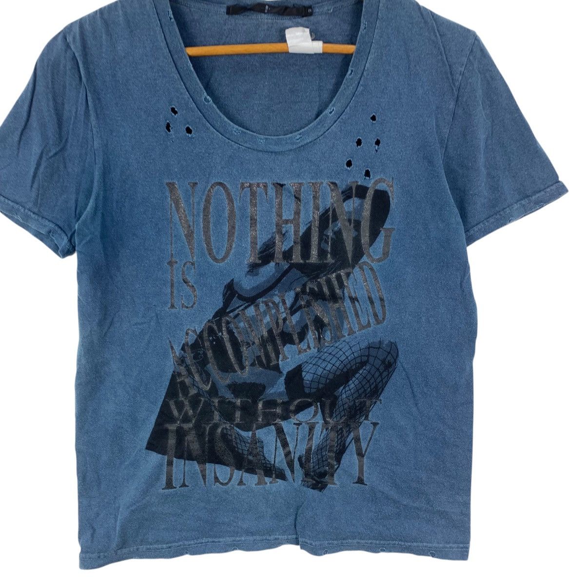 Other JIN CO JAPAN Insanity Distress Design Pure Natural Indigo Size S / US 4 / IT 40 - 5 Thumbnail