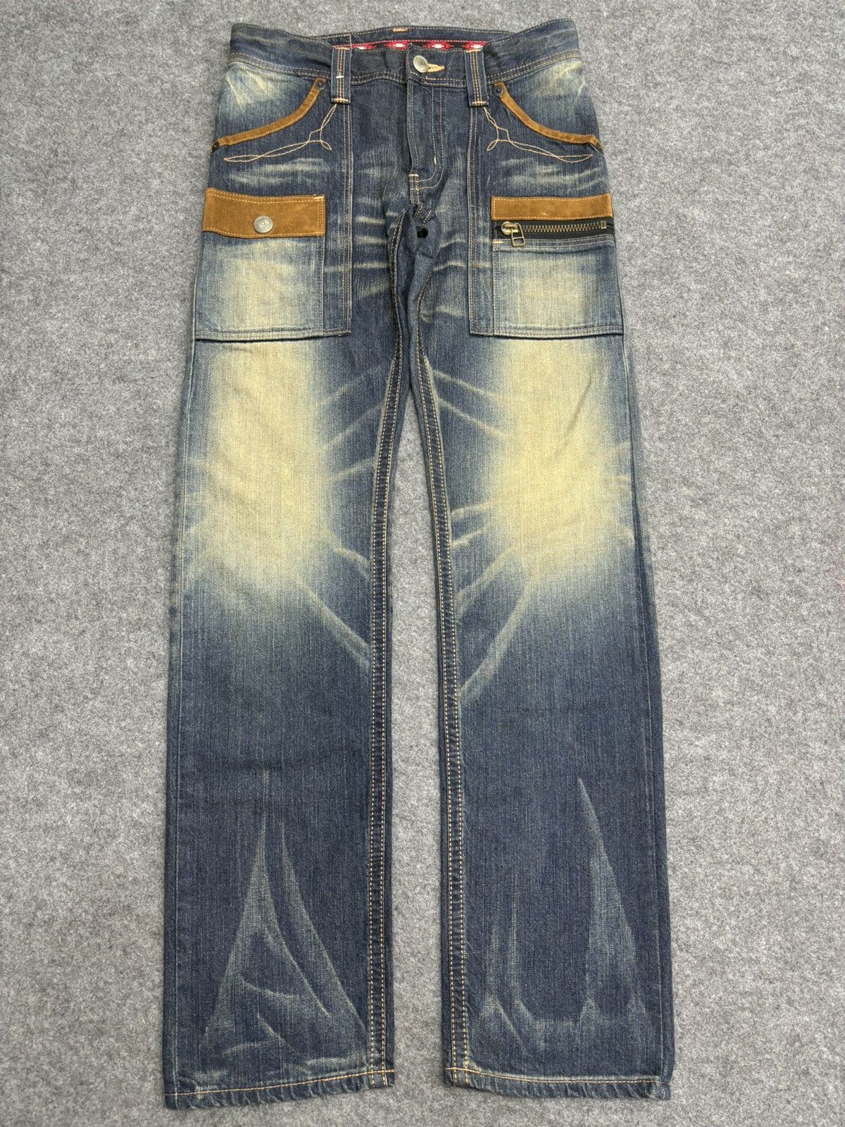 Edwin 💥Bush Denim💥Sick 90s Style Rust Wash Edwin Bush Denim F520 Size US 31 - 25 Thumbnail