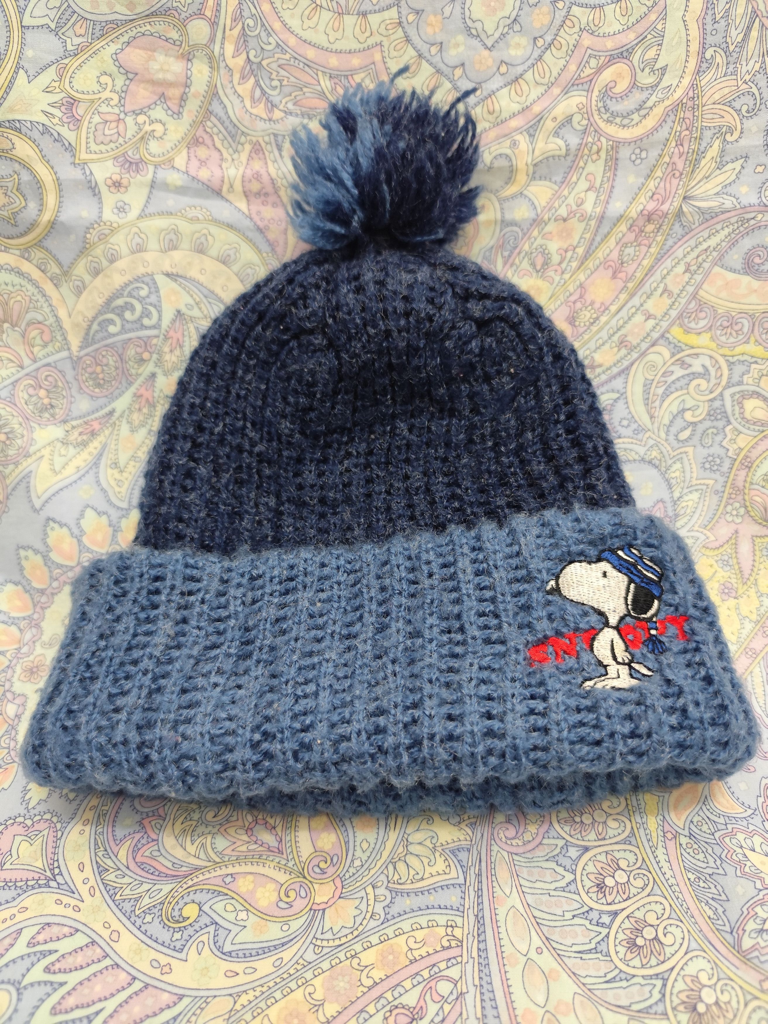 Peanuts Vintage Peanuts Snoopy Schulz Beanie with Pom Size ONE SIZE - 5 Thumbnail