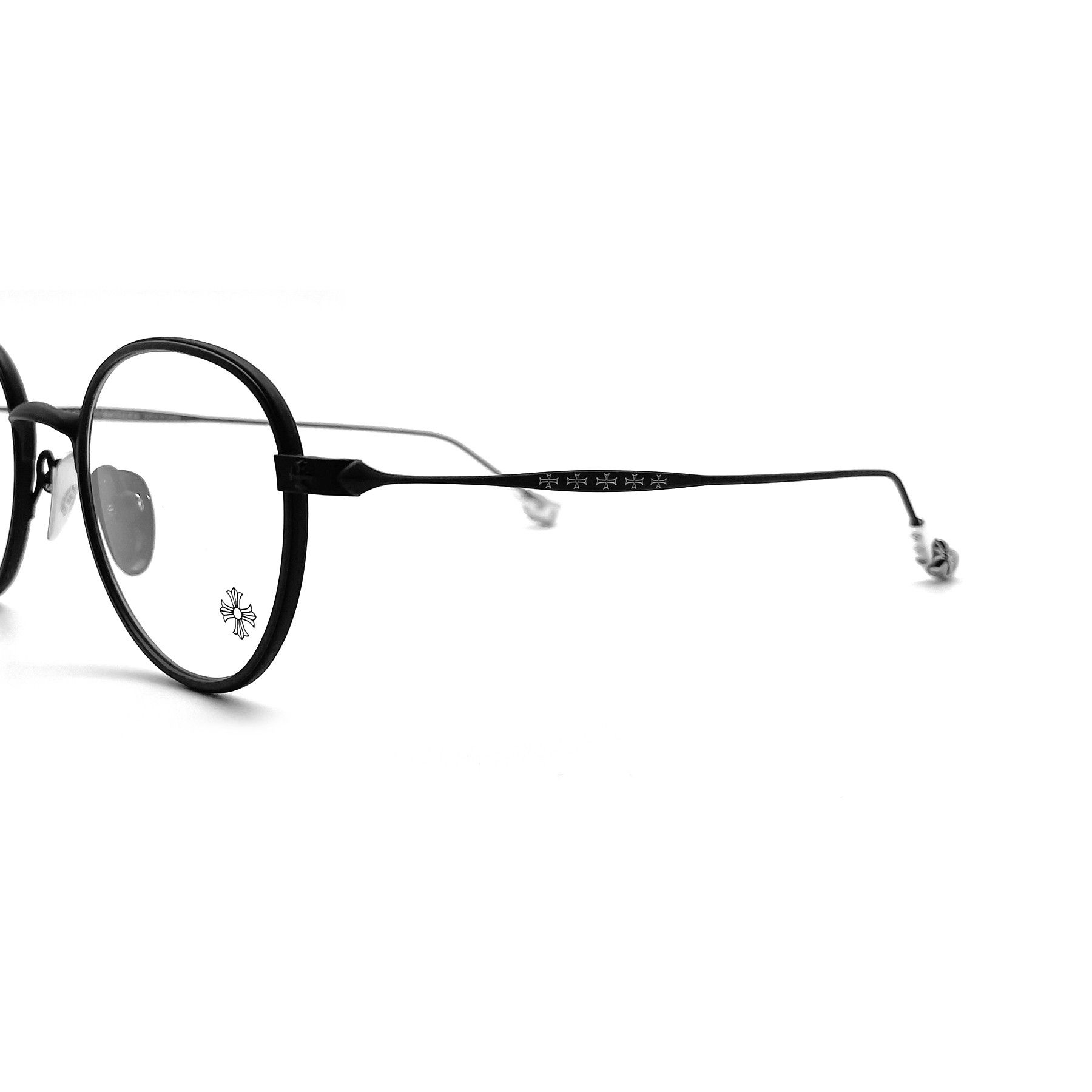 Chrome Hearts Chrome Hearts BONE PRONE IV MBK Glasses Frame Size ONE SIZE - 4 Thumbnail