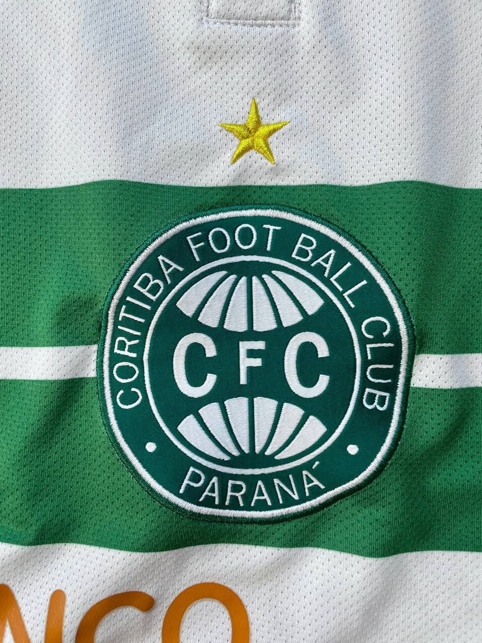 Nike × Vintage Vintage Jersey NMT Nike Authentic CFC Coritiba Big Print 90s Size US L / EU 52-54 / 3 - 6 Thumbnail