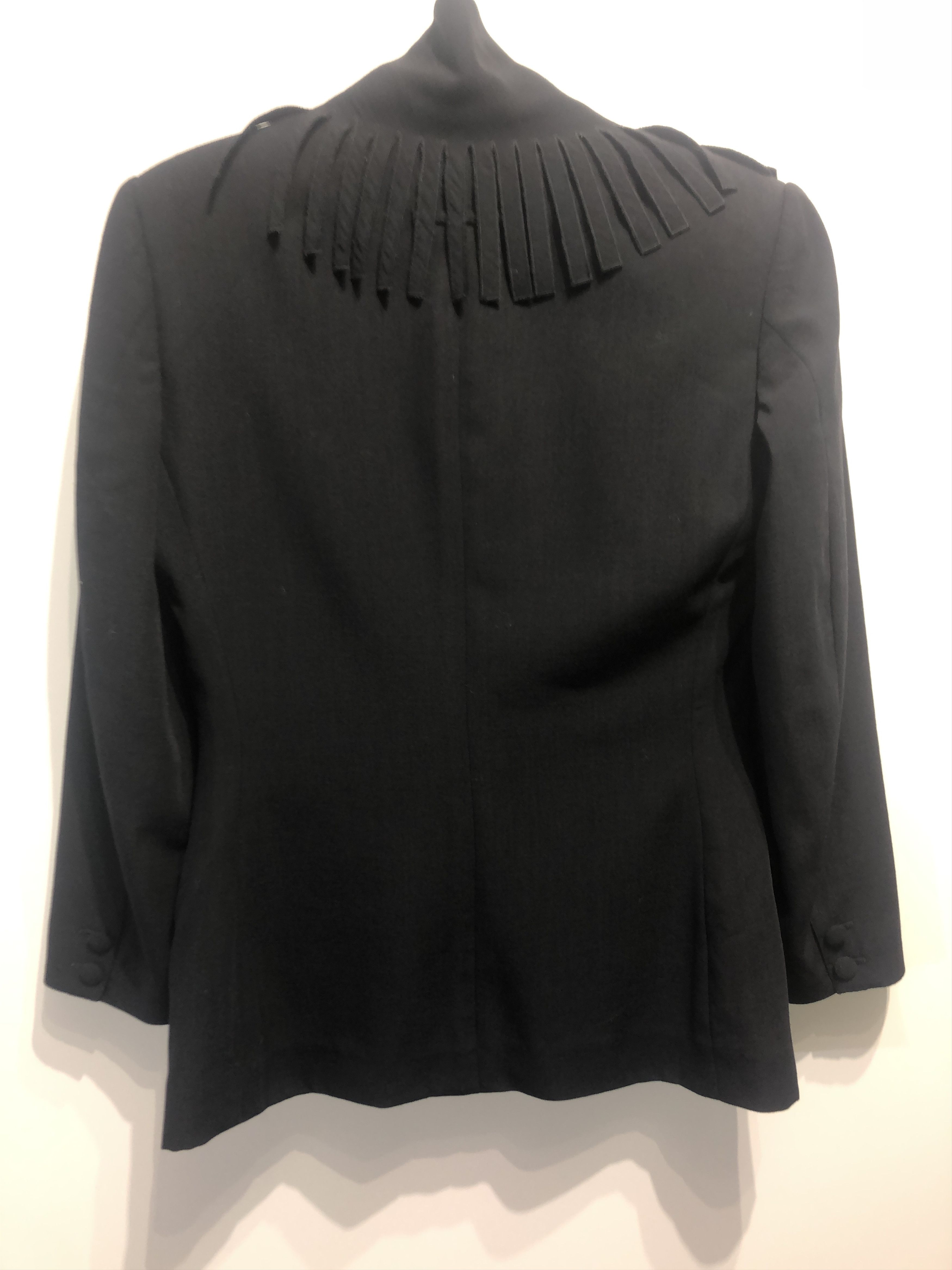Jean Paul Gaultier 1989 Tassels Collar Shaped Jacket Size M / US 6-8 / IT 42-44 - 4 Thumbnail