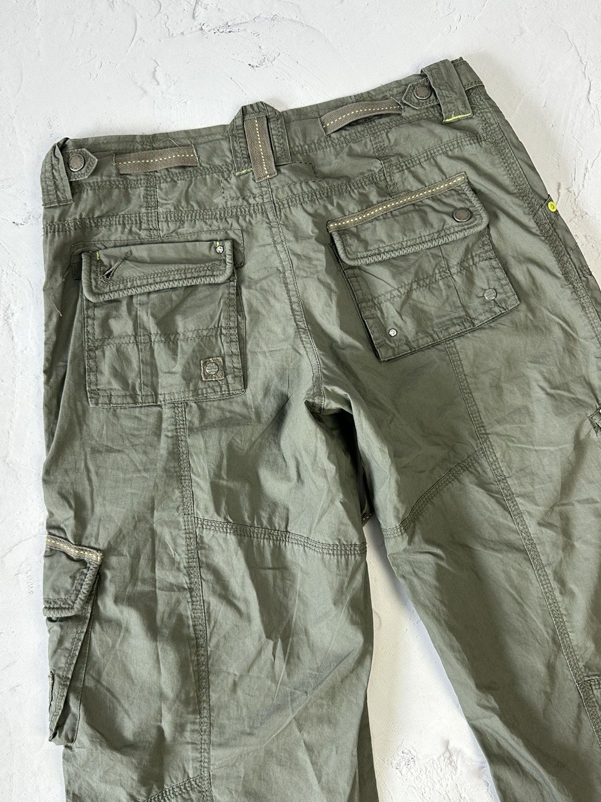 If Six Was Nine × Japanese Brand × Vintage Y2K Vintage Cargo Khaki Breeches Size 27" / US 4 / IT 40 - 6 Thumbnail