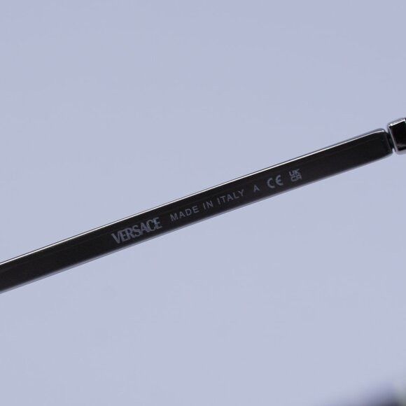 Versace Versace VE1301 1000 Eyeglasses Silver 57mm Cat Eye Frame Size ONE SIZE - 8 Thumbnail