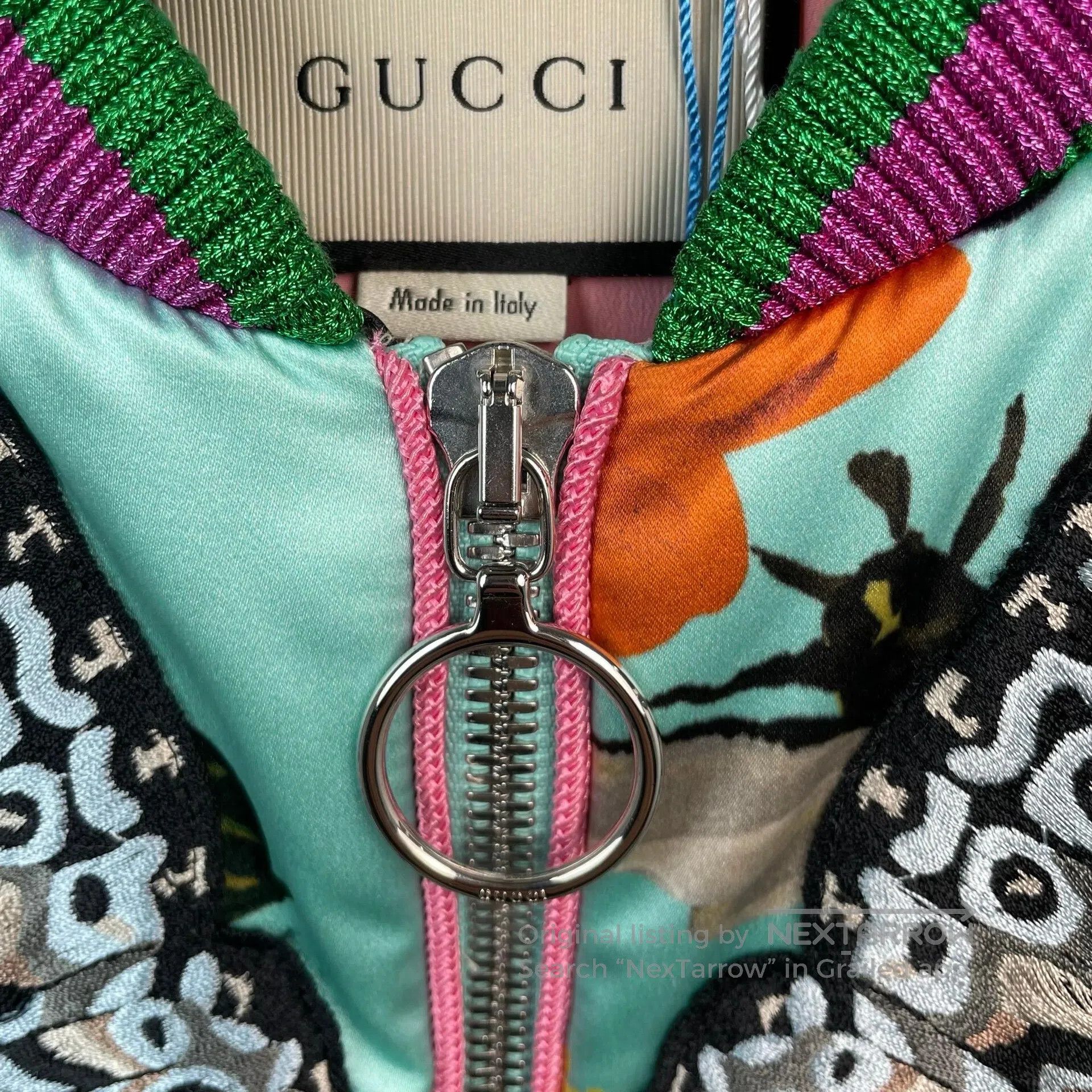 Gucci Guicci Embroidered Limited Edition Butterfly Jacket| Size M / US 6-8 / IT 42-44 - 5 Thumbnail