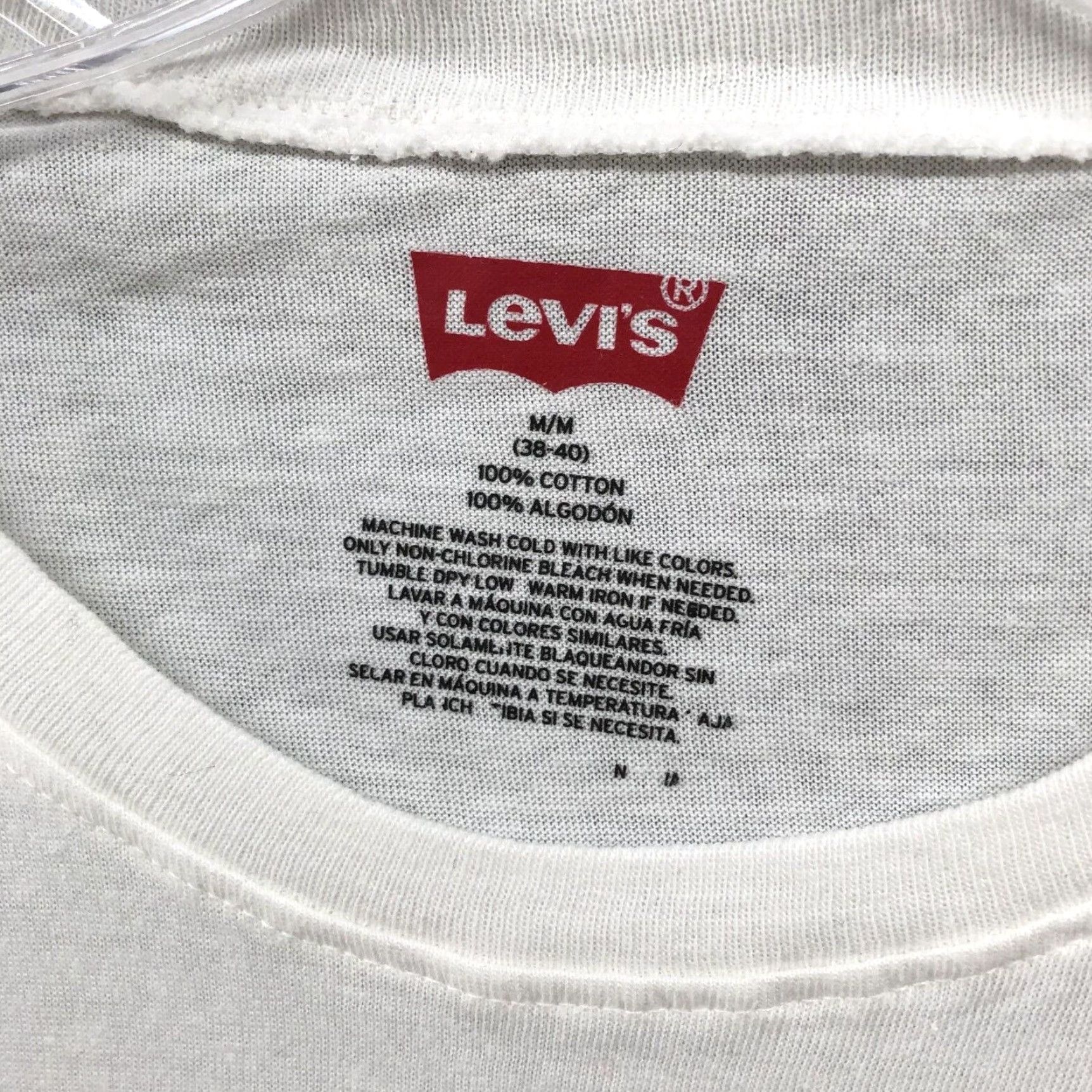 Levi's Levi's Mens White Cotton T Shirt M Extra Large XL Short Sleeve Size US M / EU 48-50 / 2 - 5 Thumbnail