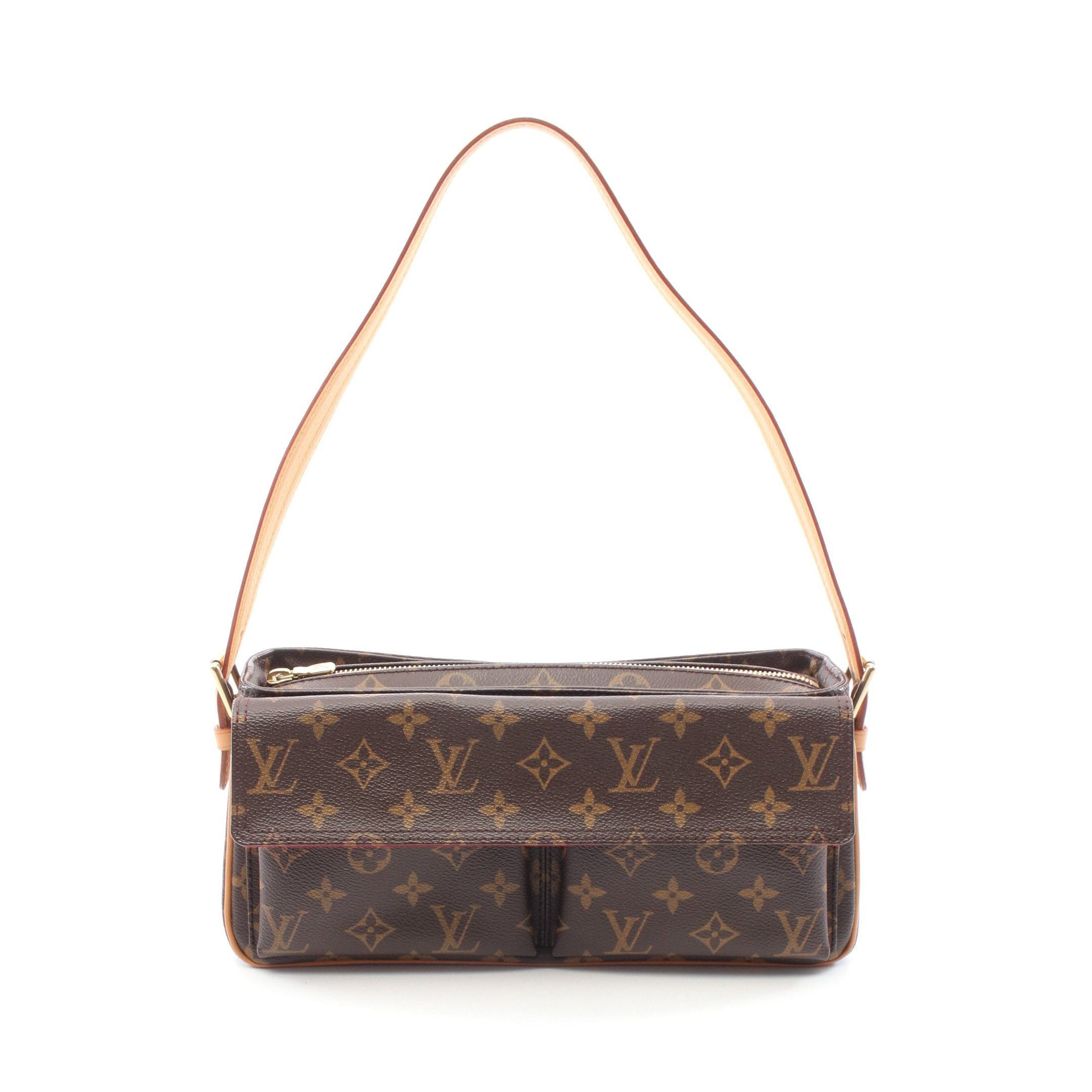 Louis Vuitton Louis Vuitton Vivacite Mm Monogram Shoulder Bag Leather Brown Size ONE SIZE - 1 Thumbnail