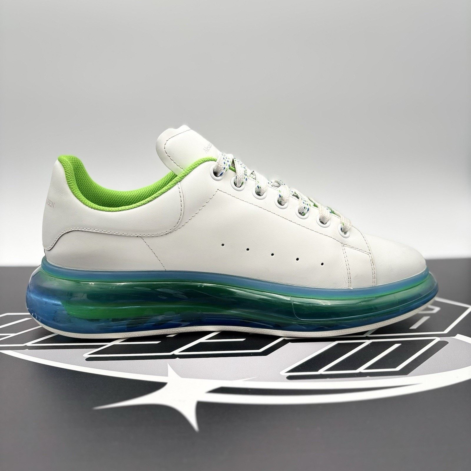 Alexander McQueen Alexander McQueen ' Transparent Sole White, Lime ' Size US 12 / EU 45 - 13 Thumbnail
