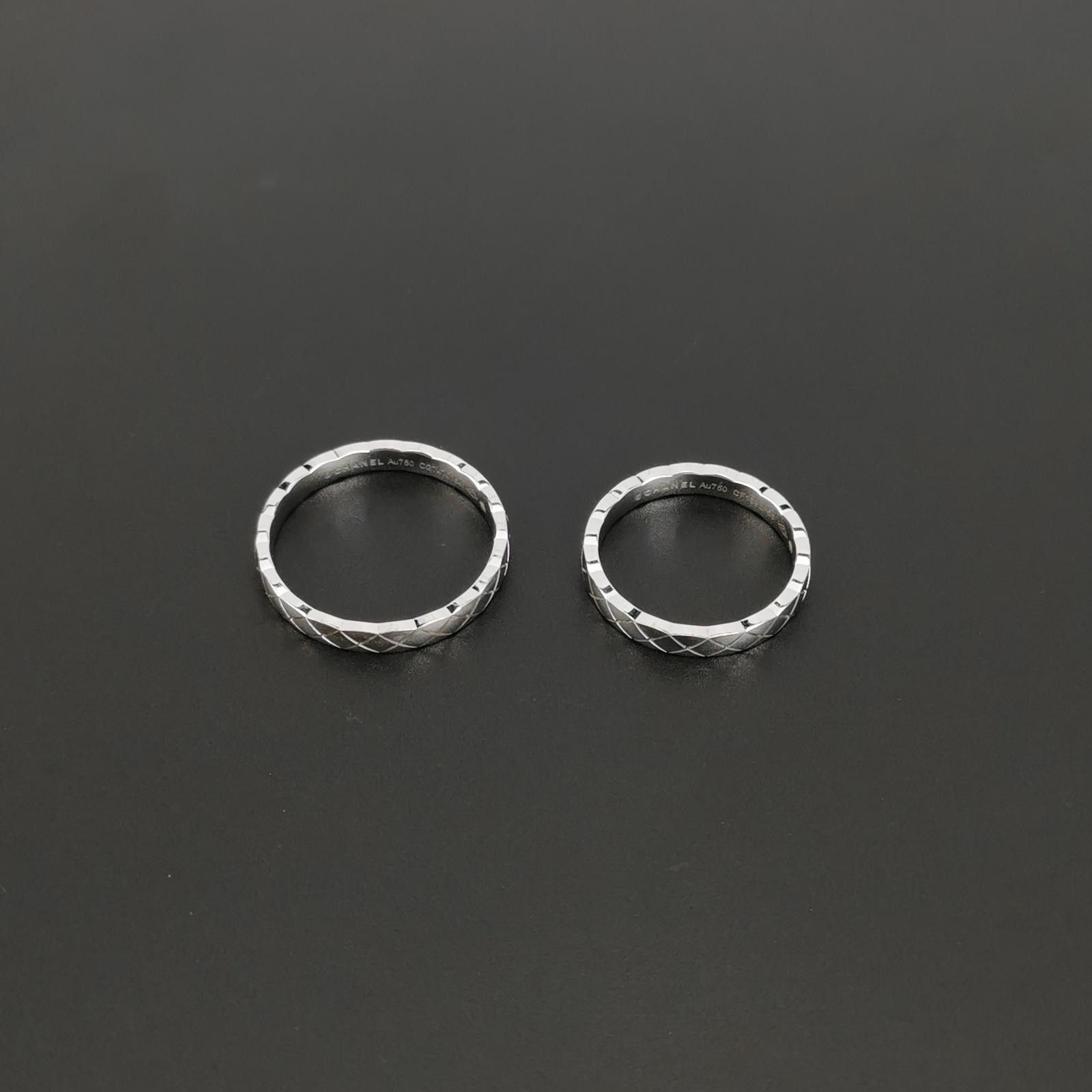 Chanel Chanel Coco Crush 18K White Gold Couple Ring Size 16 Size 2 Size ONE SIZE - 4 Thumbnail