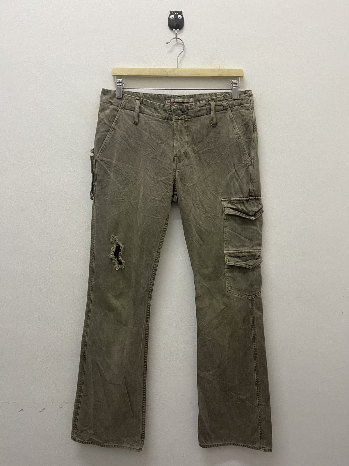 Le Grande Bleu (L.G.B.) Rare Vintage GENOESE Flare Tactical Cargo Style Size US 31 - 1 Thumbnail