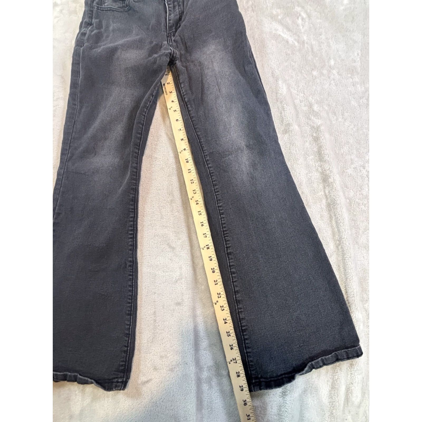 Vintage Women's Black High Rise Bootcut Jeans Stretchy Size M Size 32" / US 10 / IT 46 - 7 Thumbnail
