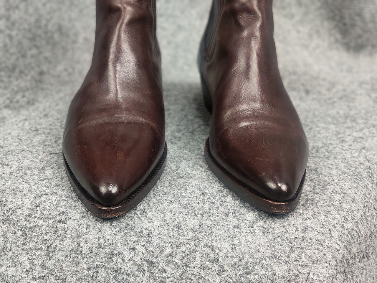 Elia Maurizi Elia Maurizi Design Leather western chelsea ankle Boots Size US 9 / IT 39 - 8 Thumbnail