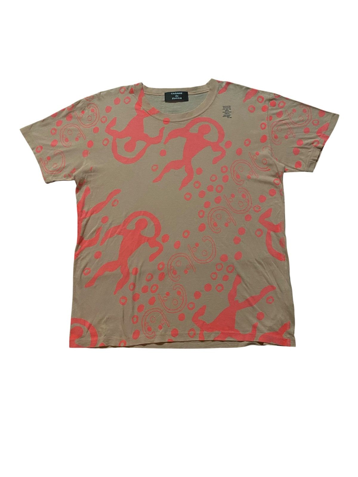 CABANE de ZUCCa Zucca By Issey Miyake Fullprint Tribal Inspired T Shirt Size US M / EU 48-50 / 2 - 1 Thumbnail